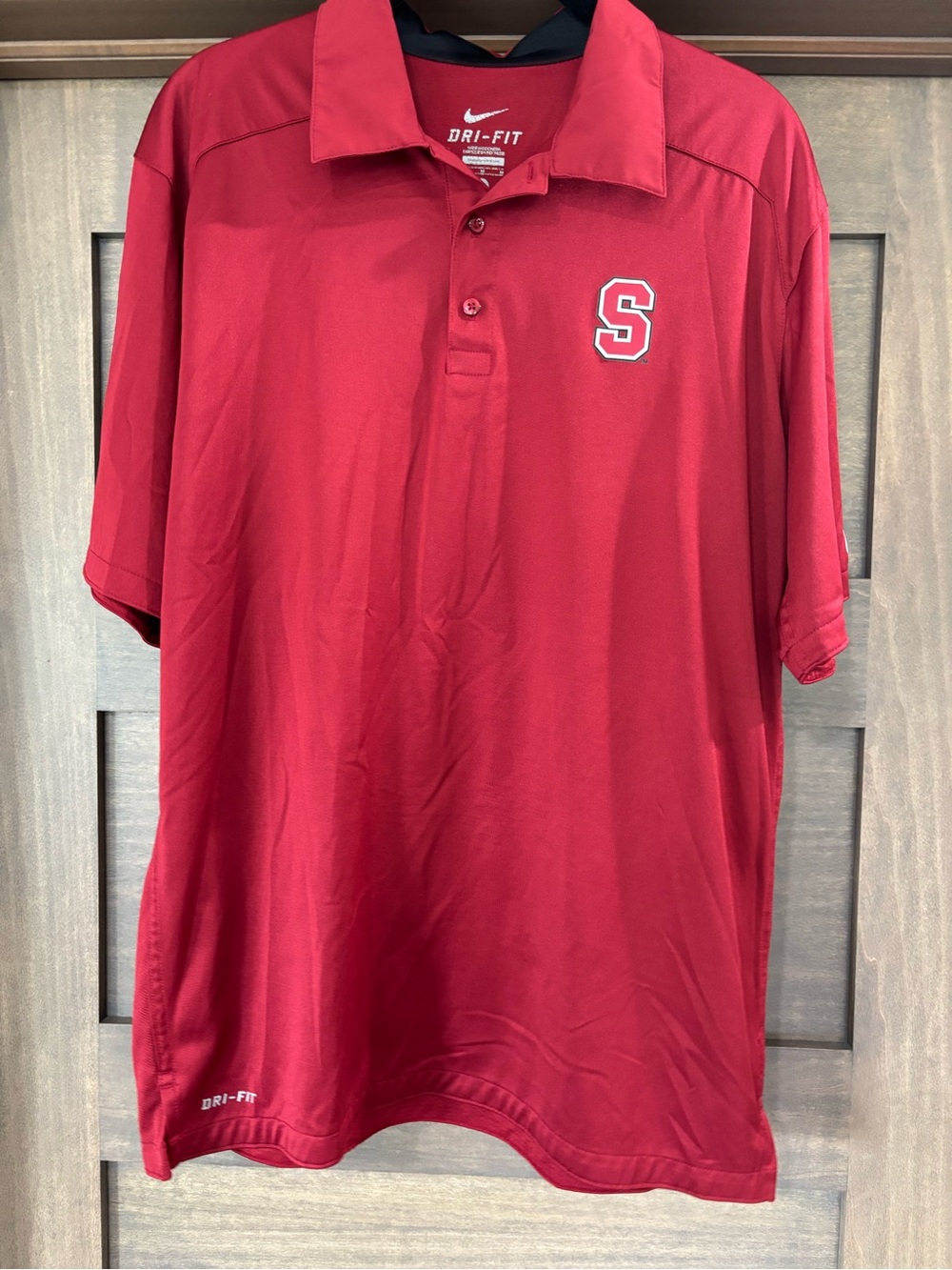 Nike Red Dri-FIT Polo with 'S' Chest Patch